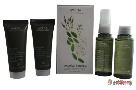 AVEDA Botanical Kinetics 4 Step Skin Care Kit for Dry Skin New In Box
