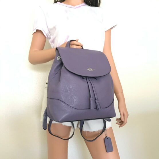 NWT Coach Elle Leather Backpack Bag 72645 Dusty Lavender