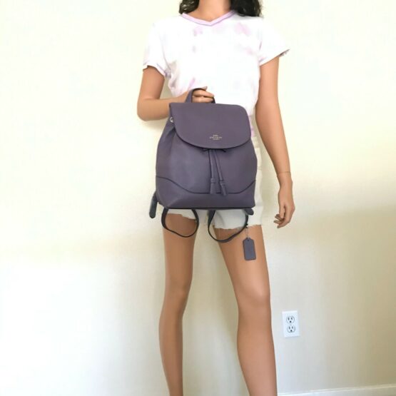 NWT Coach Elle Leather Backpack Bag 72645 Dusty Lavender - Image 2