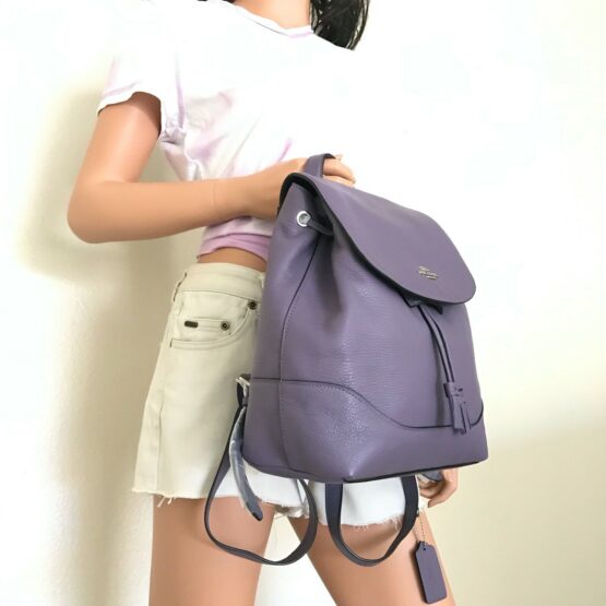 NWT Coach Elle Leather Backpack Bag 72645 Dusty Lavender - Image 3