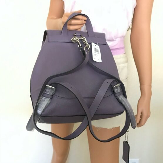 NWT Coach Elle Leather Backpack Bag 72645 Dusty Lavender - Image 4
