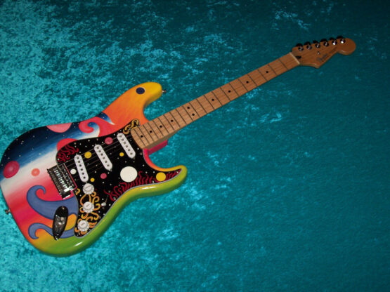 Universe Maple neck Fender Stratocaster Guitar Strat MIM Mexican Mexico pnt USA - Image 2