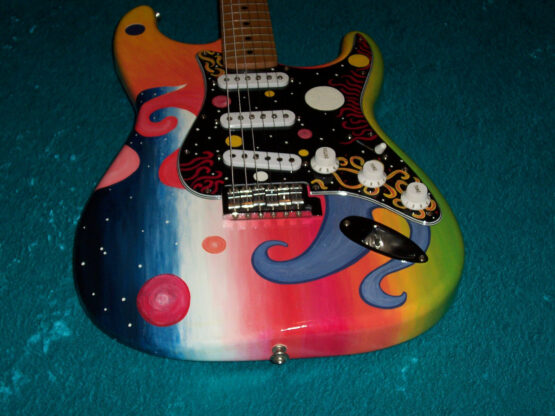 Universe Maple neck Fender Stratocaster Guitar Strat MIM Mexican Mexico pnt USA - Image 3