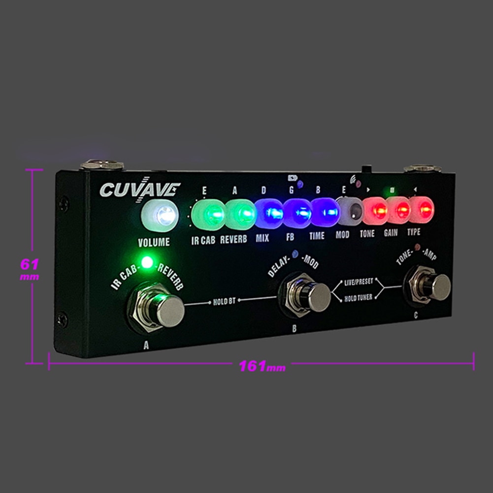Audio-Effects-Pedal-True-Bypass-Guitar-Accessories-Cube-Baby-Guitar-Multi-Effect-Pedal-Delay-Chorus-Phaser-5